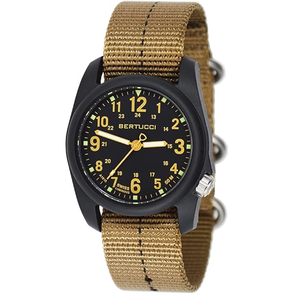 Amazon.com: BERTUCCI® 40 mm Field Watch - DX3® Field™ - Black Dial